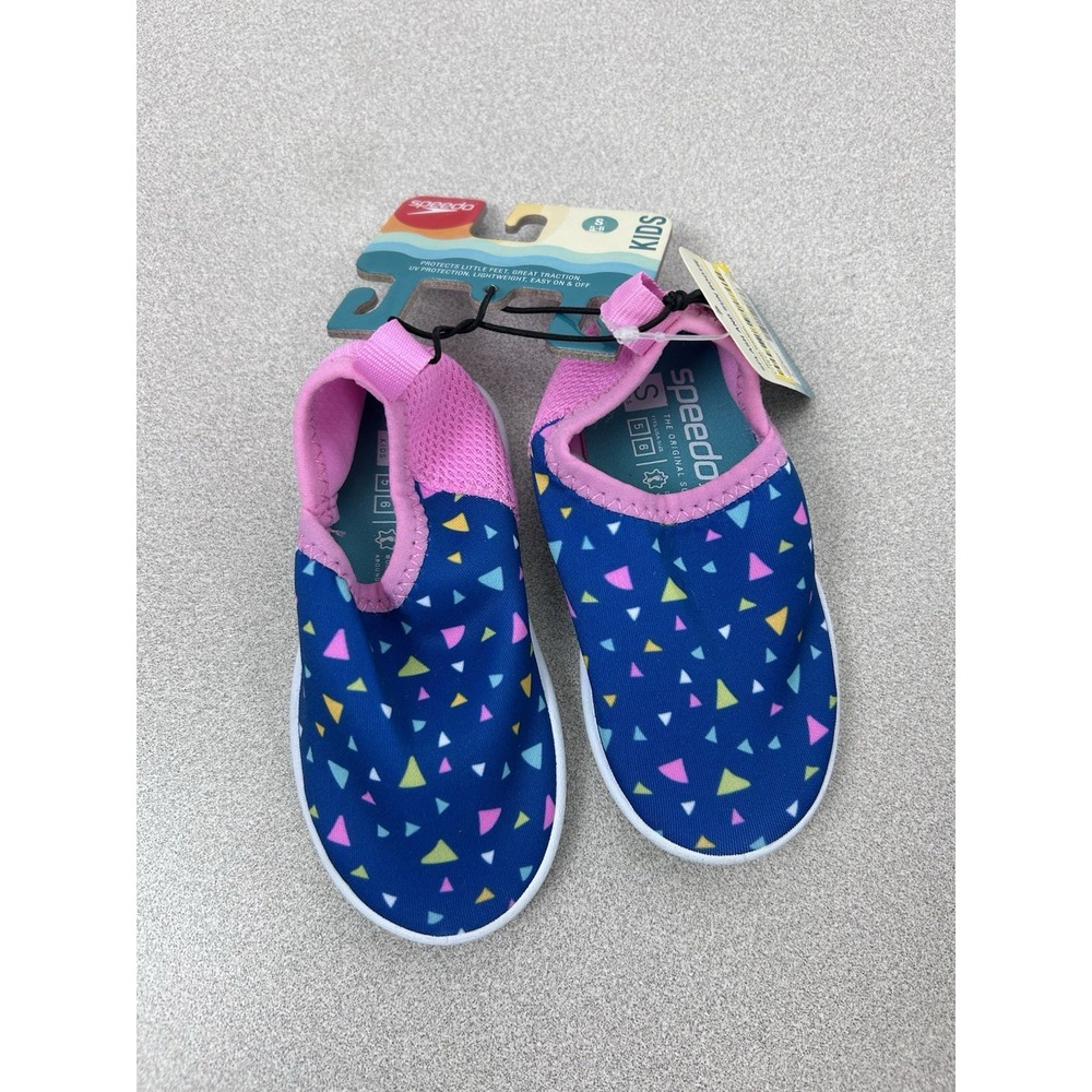 Speedo Splash And Sun Bootie Kids Size Small S (5-6) Colorful‎ Water Shoes
